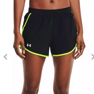 Under Armour Athletic Shorts - Black & Neon